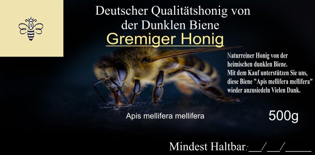 Gremigerhonig geruehrt Grosse Glaeser 1